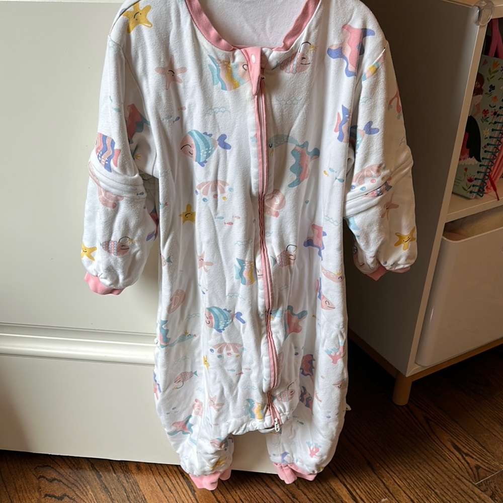Cozy White and Pink Kids Pajamas
